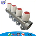 180 degree 4 way compositive brass manifold fitting for pex-al-pex
